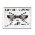 thumbnail image 4 of Stupell Industries Lake Life Canoe Ores Rustic Cabin Typography Graphic Art White Framed Art Print Wall Art, Design by Lettered and Lined, 4 of 5