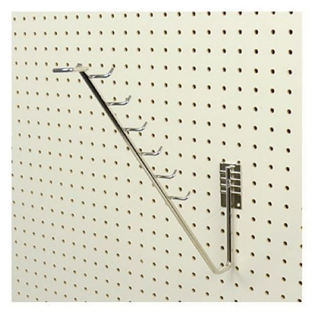

Siffron 7179502272 Heavy Duty Chrome Metal Garden Hoe & Spade Pegboard Hooks - Quantity of 25