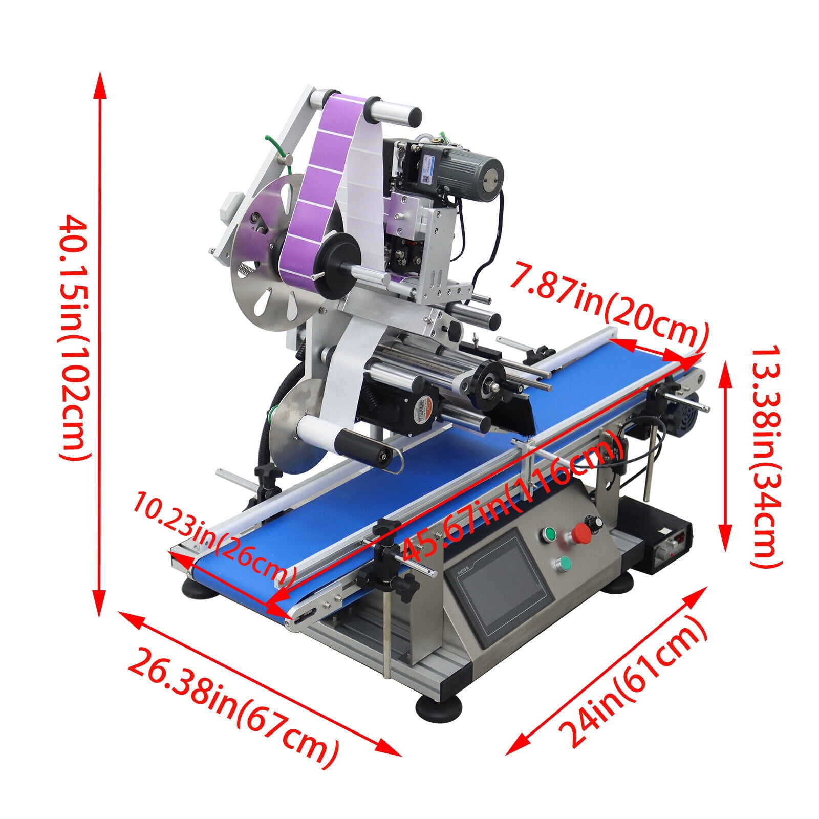 Automatic Desktop Conveyor Round Bottle High Speed Labeling Machine Labeler Maker with Conveyor Belt