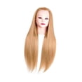thumbnail image 4 of Cabeza de entrenamiento de peluquería, cabeza de muñeca de cosmetología para principiantes cabezales de maniquí para acondicionador de Oro claro, 4 of 8