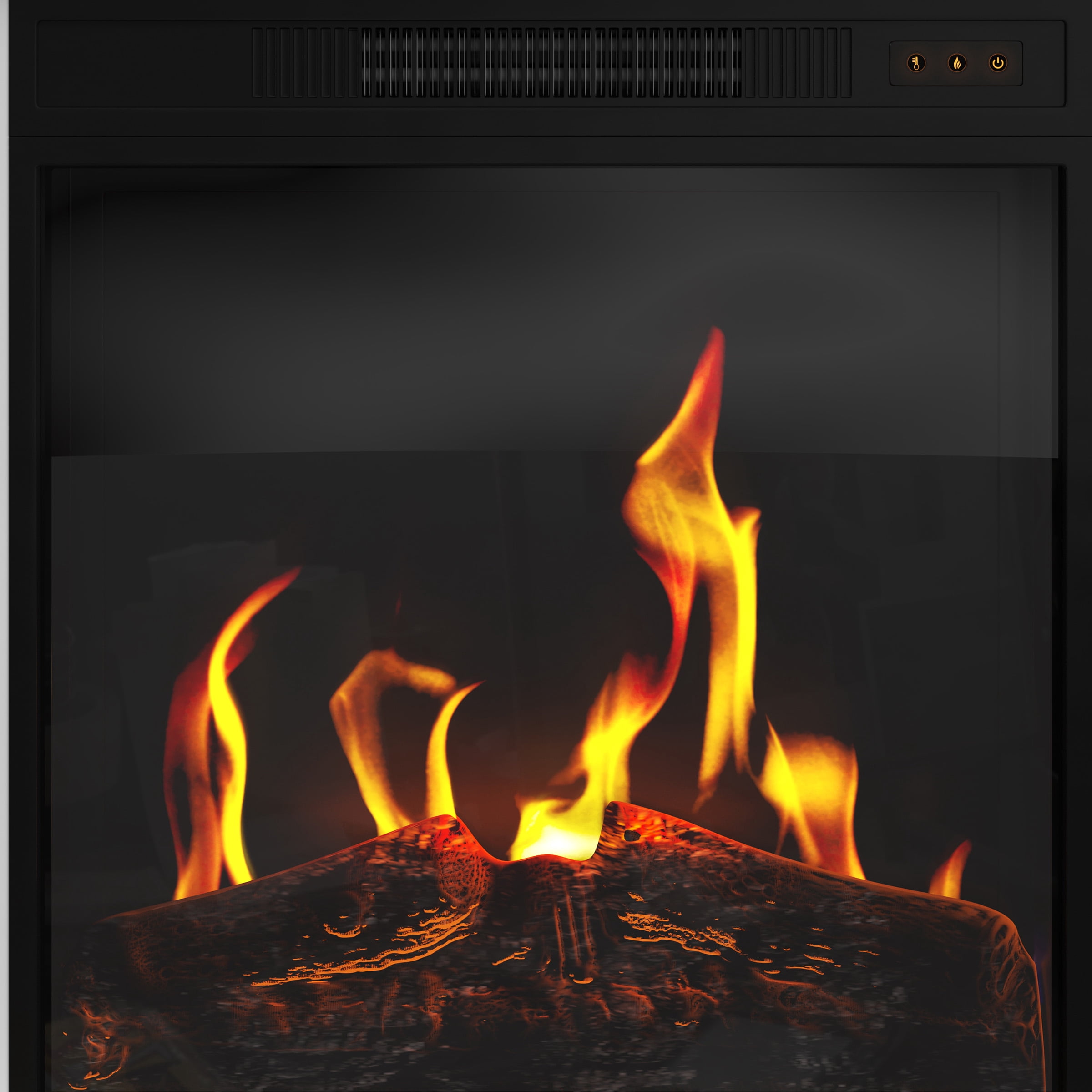 Northwest TV Stand with Electric Fireplace Fits TVs up to 50-Inches (White)
