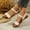 Beige, variant on Comfort Sandals for Women, Non-slip Open Toe Walking Strappy Summer Shoes Beige Size 37