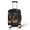 Bat Pumpkin Theme and Starry Sky, variant on HELLHERO Washable Suitcase Cover for Airport Travel, Polyester Convenient Handle Access Travel Protection Cover, Bat Pumpkin Theme and Starry Sky