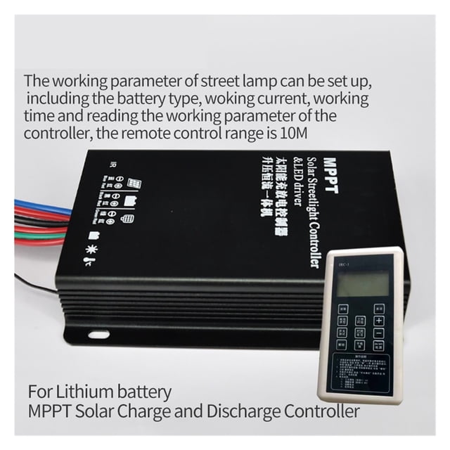 Solar Charge And Discharge Controller For Lithium Battery Lead Batteries MPPT Solar Street Light Controller With LED Drive ,Easy to Use