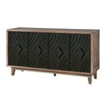 thumbnail image 5 of Tcbosik Accent Cabinet with 4 Doors and Adjustable Shelf, Sideboard Buffet Cabinet, Credenza Storage Cabinet for Living Room, Dining Room, Kitchen, Entryway, Antique Black, 5 of 8