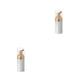 thumbnail image 3 of Dispensador de bomba de esmalte Qarigey 2Conjunto Blanco y Dorado, 3 of 6