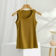 thumbnail image 2 of Jewelreauty Camisole Workout Yoga Tank Tops for Women Casual Sleeveless Loungewear Pajama Basic Shirts (2XL, Yellow), 2 of 5