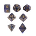 thumbnail image 1 of 7 Unids / set Dados de Numeración Lateral Múltiple para MTG DND RPG Juego de Azul negro Zulema Dados de juego de mesa, 1 of 8