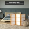 thumbnail image 2 of Red Lantern 3 ft. Short Double Cross Shoji Screen - Honey - 3 Panels, 2 of 6