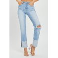 thumbnail image 4 of Risen Jeans - High Rise Wide Cuffed Straight Jeans - RDP5484, 4 of 7