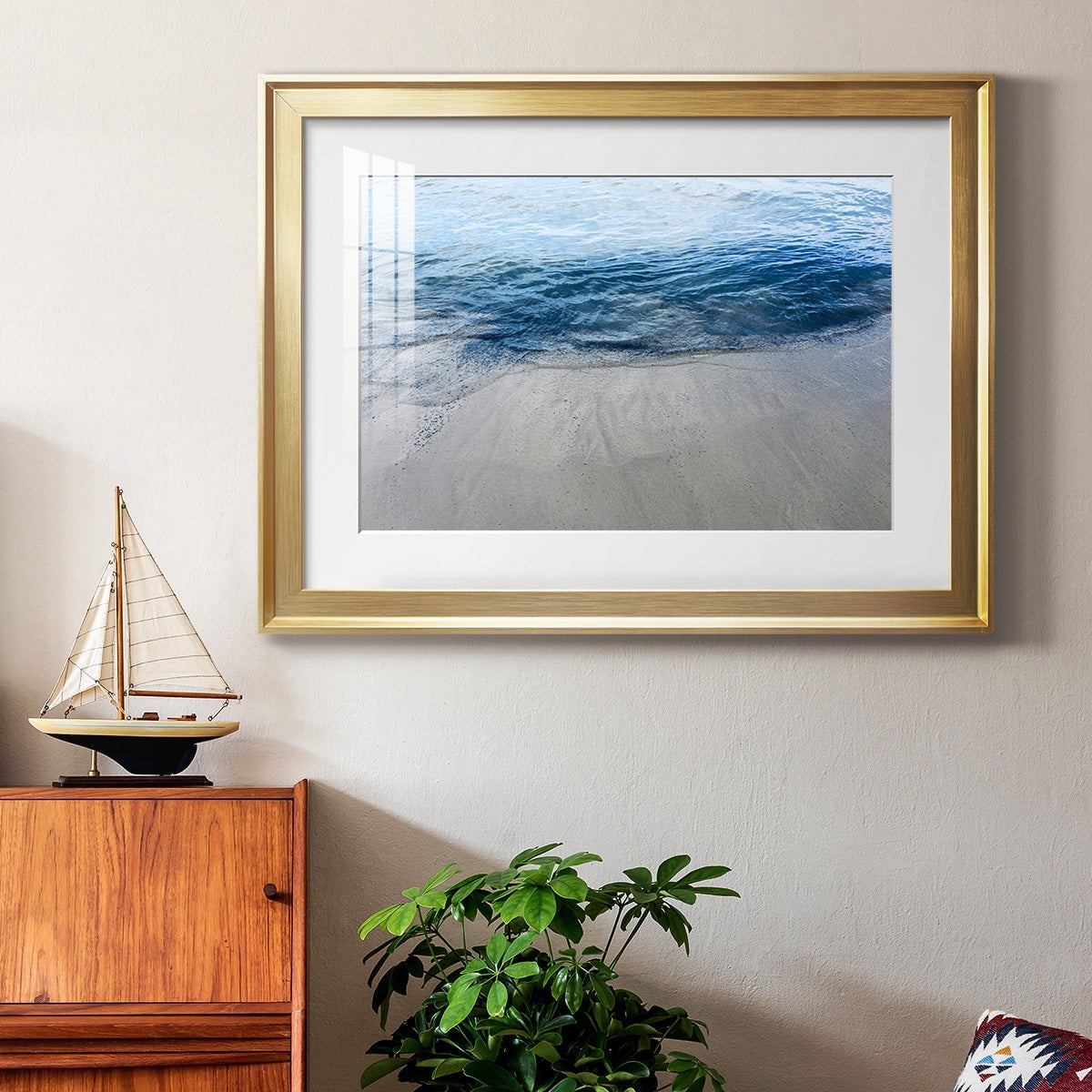 Aegean Blue Water Premium Framed Print - Ready to Hang
