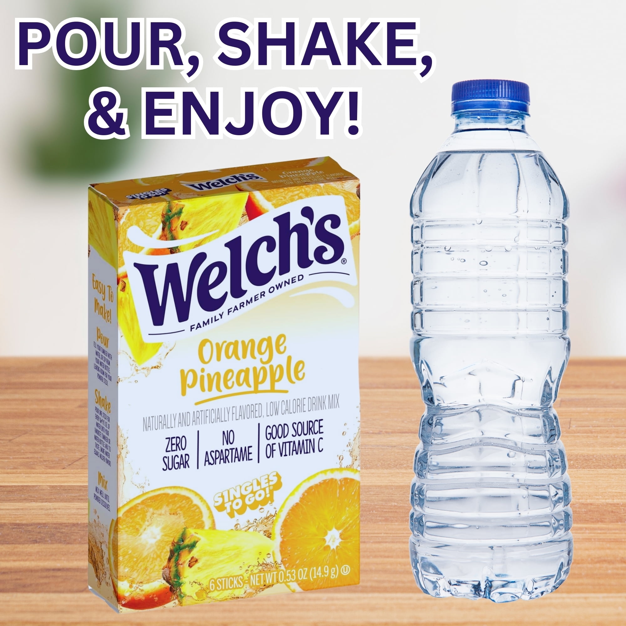 SZZL Welchâ€™s Orange Pineapple Singles Drink Mix, Powdered