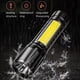 thumbnail image 4 of Linterna LED 1000 lúmenes recargable | Antorcha de mano súper brillante y zoomable | 3 modos, aleación de aluminio resistente a prueba de agua IPX5 duradera, largo alcance 1640 pies, carga USB, 4 of 8
