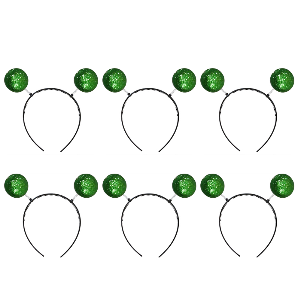 Alien Headband Boppers Antenna Head Hair Party Ball Glitter Bopper Hoop