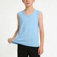 thumbnail image 3 of Agkizg Big Boys Tank Tops, Solid Color Sleeveless Crew Neck Breathable Comfortable Casual Summer Top, Sizes 1-15 Years, 3 of 6