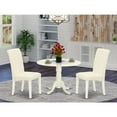 thumbnail image 4 of East West Furniture Dublin 3-piece Wood Dining Set in Linen White/Cream, 4 of 4