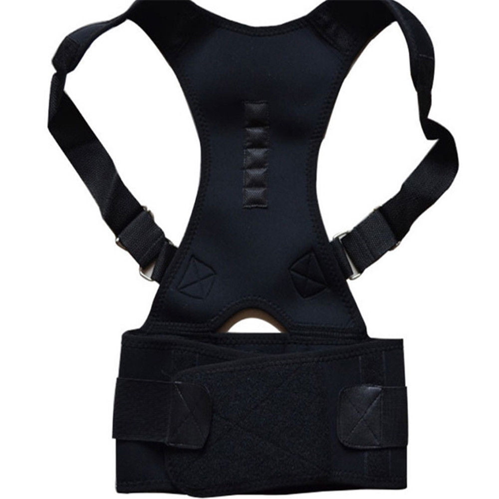 Yosoo Comfort Posture Corrector Back Support Brace Improve Posture and Provide Lumbar Support for Lower and Upper Back Pain for Men and Women Full Adjustable Straps