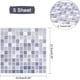 thumbnail image 3 of 5 piezas de pegatinas de mosaico 3D autoadhesivas para pared, despegables y adhesivas, cuadradas y grises, para salpicadero, de vinilo., 3 of 7