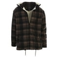 thumbnail image 7 of Gioberti Mens Sherpa Lined Flannel Jacket with Removable Hood, 7 of 7