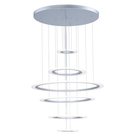 

Saturn II LED 30 in. Matte Silver Pendant Ceiling Light