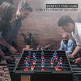 thumbnail image 2 of RayChee 48in Foosball Table, Competition Sized Soccer Table for Home, Game Room w/ 2 Balls, 2 Cup Holders (Black), 2 of 7