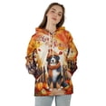thumbnail image 4 of Happy Thanksgiving Bernese Mountain Dog Give Thanks Fall Beanie Scarf Welcome All Over Print 3D Hoodie Unisex Merch Hoodies Berner Lover Gifts - 00020, 4 of 6