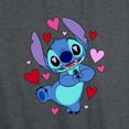 thumbnail image 3 of Lilo & Stitch - Heart Eyes Stitch - Women's Racerback Tank Top, 3 of 5