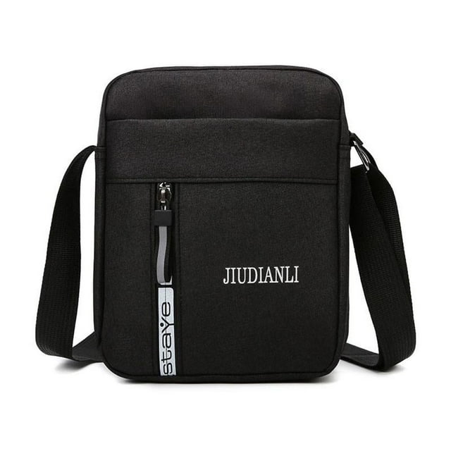 Wartleves Bolso escolar para hombre, tipo bandolera, con múltiples bolsillos, para el hombro, 1 unidad