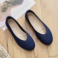 thumbnail image 4 of Ataiwee Women's Wide Width Flats Shoes - Classic Knitted Breathable Ladies Slip on Dress Ballet Shoes., 4 of 7