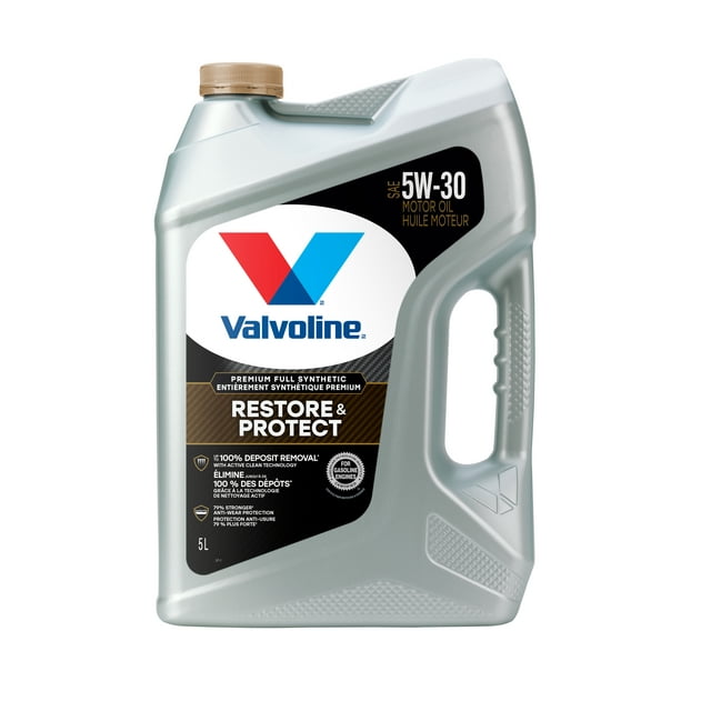 Valvoline Restore & Protect Premium Full Synthetic 5W30 Motor Oil, 5L