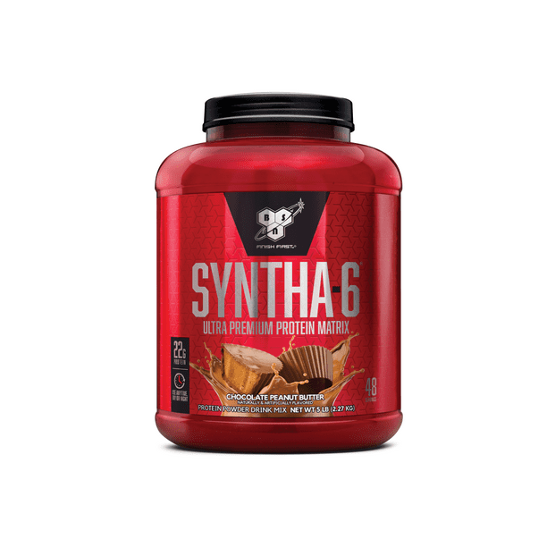 Bsn Syntha 6 Whey Protein Powder Chocolate Peanut Butter 5lb Walmart Com Walmart Com