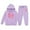 Purple, variant on WMQPNNS 2 Piece Sets for Girls 10-12, 2 Piece Sets for Girls Printed Hoodie and Soft Sweatpants Casual Outfit Set 2Pcs Fall Winter Outfits, for Age 10-11 Years, Hot Pink