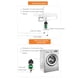 thumbnail image 4 of Bomba De Agua, Bomba Elevadora De Presión De Agua Control Automático Robusto DC24V Bajo Nivel De Ruido Para Baño, 4 of 7