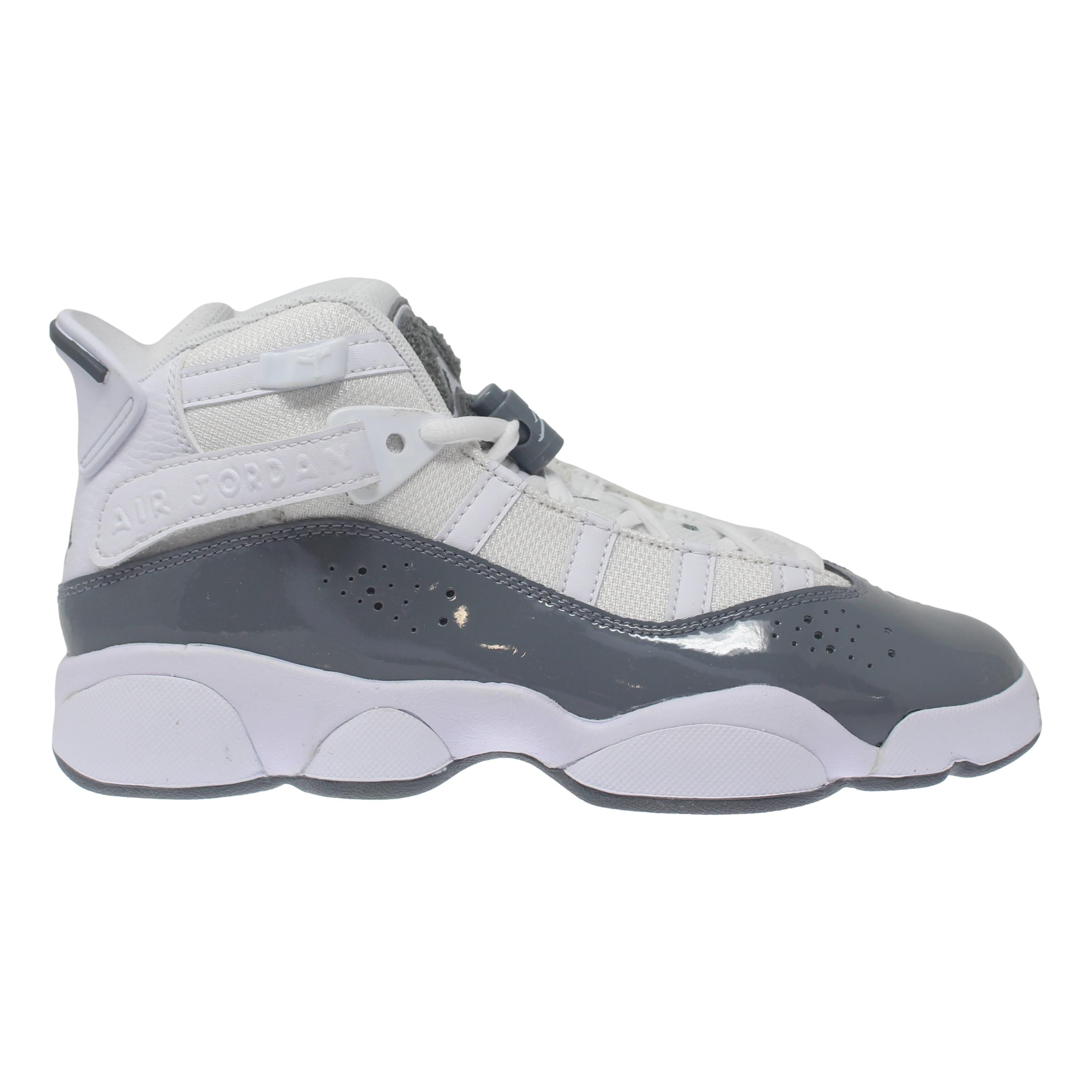 Nike Jordan 6 Rings White/Cool Grey-White 323419-121 Grade-School Size ...