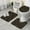 Black Gold Marble, variant on Gold Splash Marble Pattern Bathroom Rugs Sets 3 Piece,Toilet Cover Set,Absorbent Non Slip Bathroom Mats Sets with U-Shaped Contour Rug Toilet Rug Set