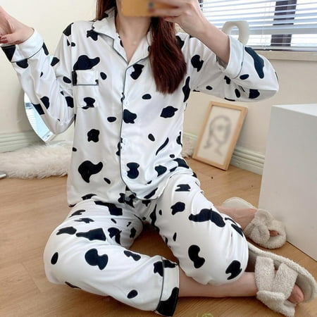 

Women s Pajamas Cartoon Print Sleepwear Home Clothes Sets