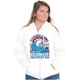 thumbnail image 4 of Retro Smurf University Graduate Unisex Plus Size Zip Hoodie Brisco Brands 2X, 4 of 5