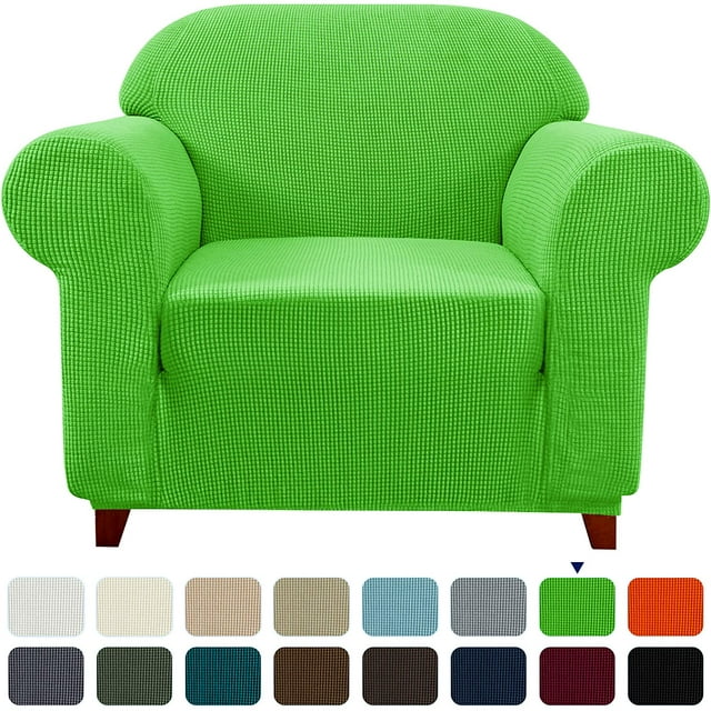 Subrtex 1-Piece Stretch Sofa Slipcover Non Slip Couch Cover, Texture Grid Pattern