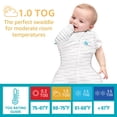 thumbnail image 5 of Love to Dream Swaddle UP Transition Baby Sleep Bag 1.0 TOG, Zip-Off Wings, Medium 13-19 lbs, Grey, 5 of 12