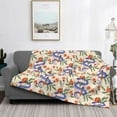 thumbnail image 2 of Uemuo Snake Printed Throw Blanket for Couch, Fluffy Fuzzy Blankets for Bed, Sofa, Cozy Flannel Faux Fur Blanket-60"x50", 2 of 6