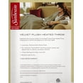 thumbnail image 3 of Sunbeam Heated Throw Lagoon Blue 50"x60" 3 Heat Settings Auto Off On NEW, 3 of 3