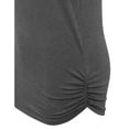 thumbnail image 6 of Long Sleeve Solid Basic Drape Top Side Shirring Tunic, 6 of 14