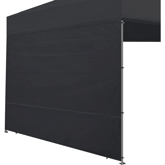 Instant Canopy SunWall Sidewalls 10x10 for Pop Up Canopy, Walls for Outdoor Canopies, 1 Pack Sidewall Only (Black)