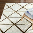 thumbnail image 2 of Everloom Carmen Cosmo Modern Diamond Area Rug, Ivory/Taupe, 5'2"x7'2", 2 of 8