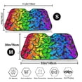 thumbnail image 7 of Lsque Multicolored Butterflies Car Windshield Sun Shade | Accordion Folding Style Auto Shade for Car Truck SUV Van | Blocks UV Rays Sun Visor Protector | Medium, 7 of 7