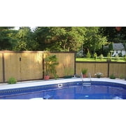 Backyard X-Scapes Natural Bamboo Fencing Garden Screen Rolled Wood Fence Panel 1 D x 4 H x 8 L