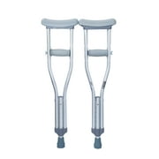 McKesson Underarm Crutches Aluminum Frame Child 175 lbs. Weight Capacity Push Button Adjustment Push Button Adjustment, 146-10427 - One Pair