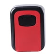 thumbnail image 2 of Organizador de llaves con cerradura y código reiniciable, caja de almacenamiento de llaves portátil Rojo, 2 of 9