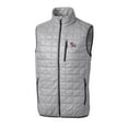 thumbnail image 2 of Men's Cutter & Buck Gray Clemson Tigers Team Logo Big & Tall Rainier PrimaLoft Eco Insulated Full-Zip Puffer Vest, 2 of 3