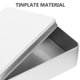 thumbnail image 5 of Caja de hojalata pequeña vacía, rectangular, con tapa, 3 unidades, 5 of 5